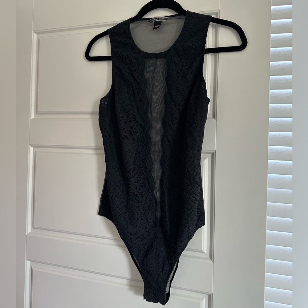 Victoria’s Secret Bodysuit Large Black Lace
